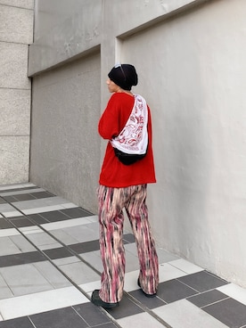 「Journal Standard TRISECT（トライセクト）のアイテム（トップス）」を使った、GigaLiuさん（メンズ・173cm）の秋コーディネート