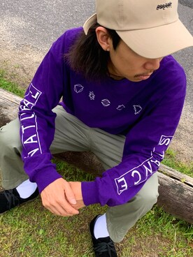 「BSRABBIT（ビエスラビット）のアイテム」を使った、NATURALSTANCEさん（メンズ・172cm）の春コーディネート