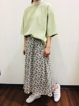 その他トップスを使った ピスタチオカラー のレディース人気ファッションコーディネート Wear