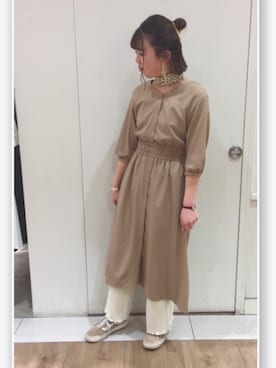 「平成最後のWEARISTAセンバツ」｜「アイテム（ワンピース/ドレス）」を使った、おすずさん（レディース・167cm）の春コーディネート