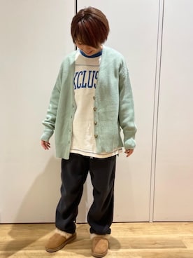 「あったかパンツ」｜coen あおさん（レディース・150cm）の冬コーディネート