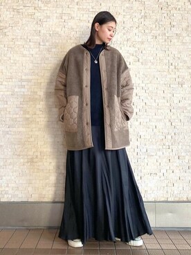「Rougevif」｜「アイテム（ブルゾン）」を使った、くろさん（レディース・160cm）の秋コーディネート