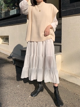 「Didot.（ディドット）のアイテム（シューズ）」を使った、ｎａｏさん（レディース・167cm）の秋コーディネート