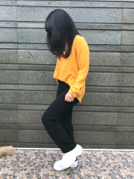 「RUBYのアイテム」を使った、dew ウィナさん（レディース・158cm）の春コーディネート