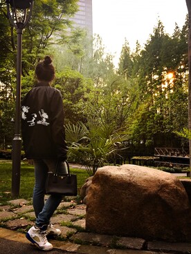 「VANS（バンズ）のアイテム（マウンテンパーカー）」を使った、眼中的Devil--freekiさん（レディース・160cm）の春コーディネート