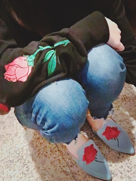 「ESPERANZA（エスペランサ）のアイテム（その他シューズ）」を使った、seraさん（レディース・163cm）の春コーディネート
