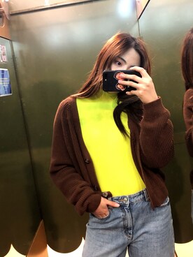 「MONKI（モンキ）のアイテム（アンダーウェア）」を使った、chenjingglanさん（レディース・174cm）の春コーディネート