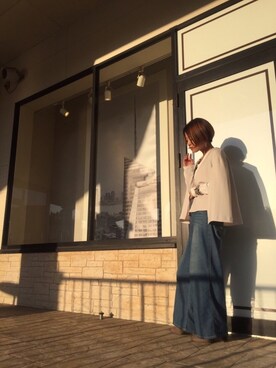 「united arrows」｜「アイテム（ダウンジャケット/コート）」を使った、mikaさん（レディース・150cm）の冬コーディネート