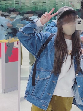 「Carhartt（カーハート）のカーハート ストラップバックキャップ ODESSA  CHARHARTT（キャップ）」を使った、cielさん（レディース・152cm）の冬コーディネート