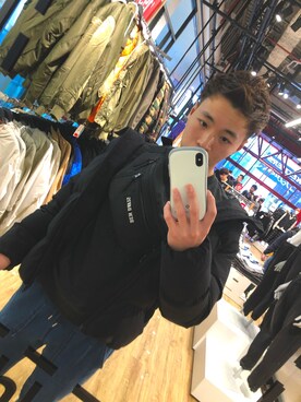 「BEN DAVIS（ベンデイビス）のアイテム（バッグ）」を使った、だいすけさん（メンズ・171cm）の冬コーディネート