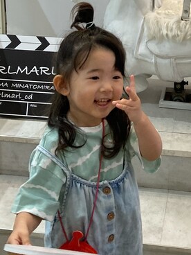 「next（next）のアイテム（オールインワン・サロペット）」を使った、kanoさん（キッズ・90cm）の春コーディネート