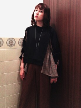 「Daniel Wellington（ダニエルウェリントン）の販売終了クラシックペティット アッシュフィールド32mm（アナログ腕時計）」を使った、くなくなさん（レディース・163cm）の秋コーディネート