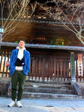 「SEVENDAYS=SUNDAY（セブンデイズサンデイ）のアイテム（デニムジャケット）」を使った、KaneCHANさん（メンズ・173cm）の春コーディネート