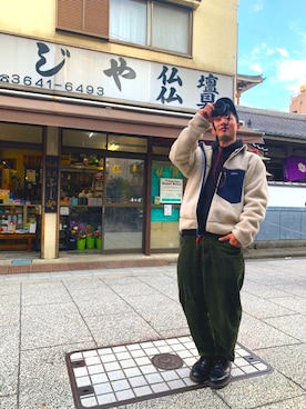 「jiji（ジジ）のアイテム」を使った、KaneCHANさん（メンズ・173cm）の冬コーディネート