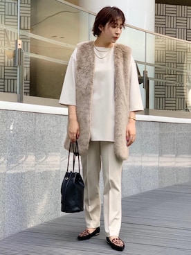 「La porte de demain（ラポルトドゥドゥマン）のアイテム」を使った、tobiyama_mさん（レディース・167cm）の秋コーディネート