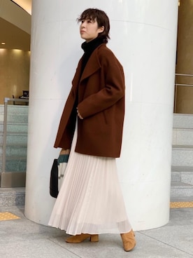 「green label relaxing（グリーンレーベルリラクシング）のアイテム（その他アウター）」を使った、tobiyama_mさん（レディース・167cm）の秋コーディネート