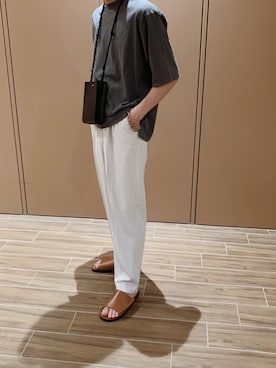 「COS（コス）のアイテム（サンダル）」を使った、naoさん（メンズ・169cm）の夏コーディネート
