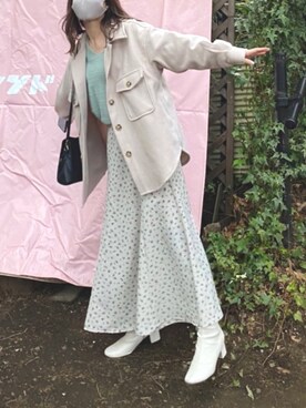 「tiptop（ティップトップ）のアイテム（シューズ）」を使った、y0318mさん（レディース・158cm）の春コーディネート