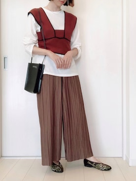「しまむら（シマムラ）のアイテム（トップス、その他）」を使った、ゆきさん（レディース・163cm）の夏コーディネート