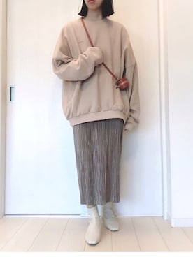 「MURRAL（ミューラル）のアイテム（バッグ）」を使った、ゆきさん（レディース・163cm）の冬コーディネート