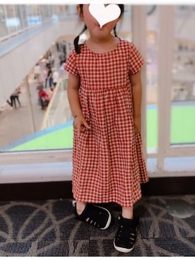 「pairmanon（ペアマノン）のアイテム（ワンピース、レッド系）」を使った、ma513さん（レディース）の夏コーディネート