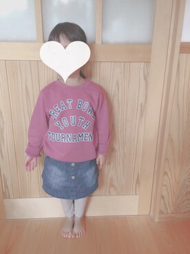 「バースデーのアイテム（デニムスカート、ブルー系）」を使った、ma513さん（レディース）の秋コーディネート