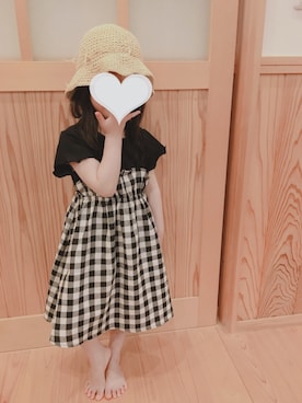 「b・ROOM（ビールーム）のアイテム（ワンピース、ブラック系）」を使った、ma513さん（レディース）の春コーディネート