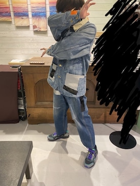 「N.HOOLYWOOD」｜「アイテム（デニムジャケット）」を使った、れさん（メンズ・172cm）の冬コーディネート