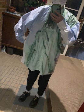 「doublet（ダブレット）のアイテム（シャツ/ブラウス）」を使った、れさん（メンズ・172cm）の冬コーディネート