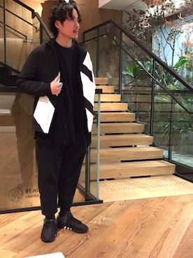 「アイテム（ジャージ）」を使った、Yuuki Wadaさん（メンズ・170cm）の冬コーディネート