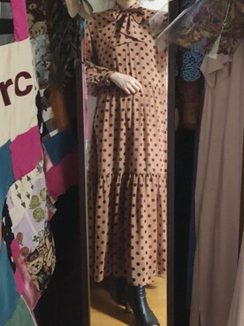 ボウタイボリュームワンピースを使ったレディースコーディネート一覧 Wear