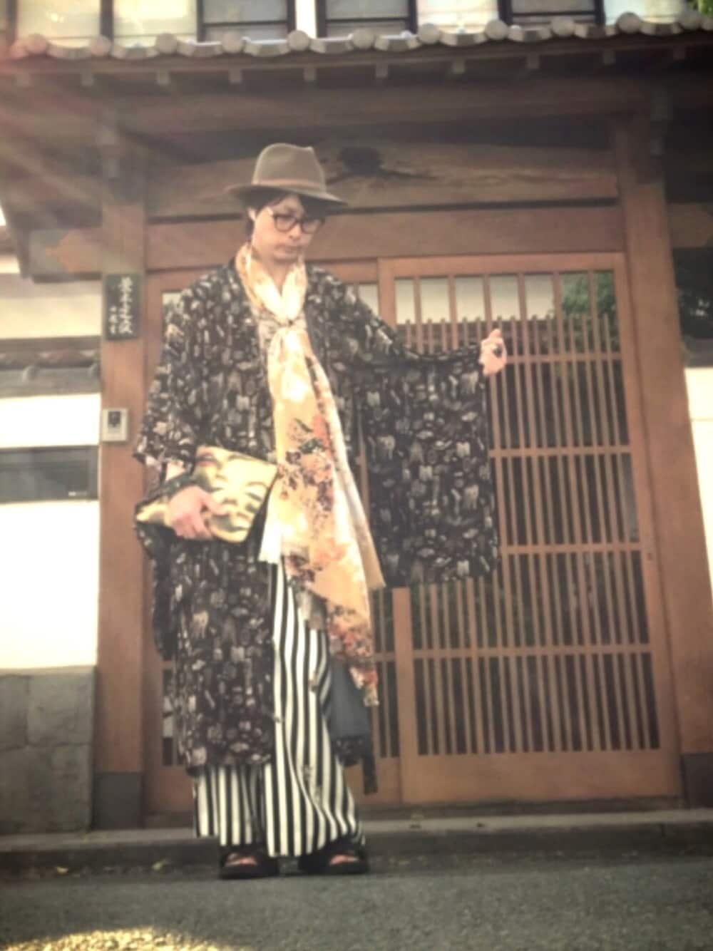 その他のシャツ/ブラウス、その他のその他パンツ、その他のシャツ/ブラウスを着用したメンズの春コーディネートの1枚目の写真