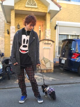 「H&M（エイチ・アンド・エム）のアイテム（カーディガン/ボレロ）」を使った、hiro🐾さん（メンズ・178cm）の春コーディネート