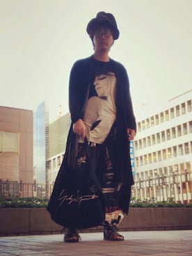 「Yohji Yamamoto（ヨウジヤマモト）のアイテム（トートバッグ）」を使った、hiro🐾さん（メンズ・178cm）の夏コーディネート