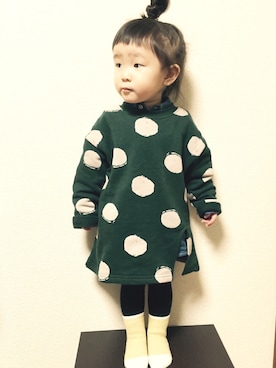 「雨の日」｜「アイテム（その他）」を使った、✩︎YUan✩︎さん（キッズ・80cm）の冬コーディネート