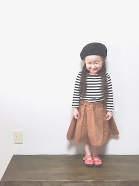 「SEVENDAYS=SUNDAY（セブンデイズサンデイ）のアイテム（スカート）」を使った、✩︎YUan✩︎さん（キッズ・90cm）の春コーディネート