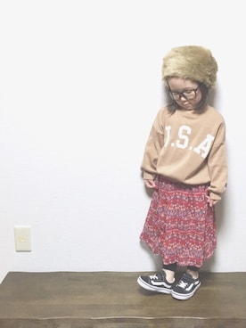 「オシャレパッソ」｜✩︎YUan✩︎さん（キッズ・90cm）の秋コーディネート