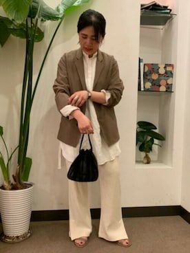 「unify（ユニファイ）のアイテム」を使った、浪口　絵美さん（レディース・164cm）の春コーディネート