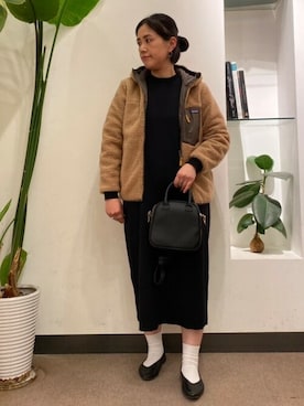 「patagonia」｜「アイテム（ワンピース/ドレス）」を使った、emiinamiiさん（レディース・164cm）の秋コーディネート