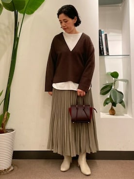 浪口　絵美さん（レディース・164cm）の秋コーディネート