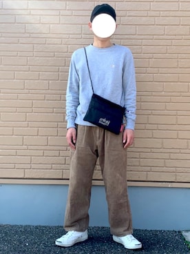 「Back Channel（バックチャンネル）のアイテム（キャップ）」を使った、たくみさん（メンズ・165cm）の秋コーディネート