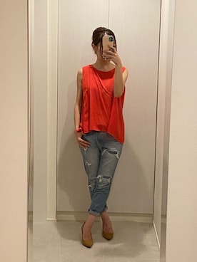 「少ない服で着回す」｜しおりさん（レディース・157cm）の夏コーディネート