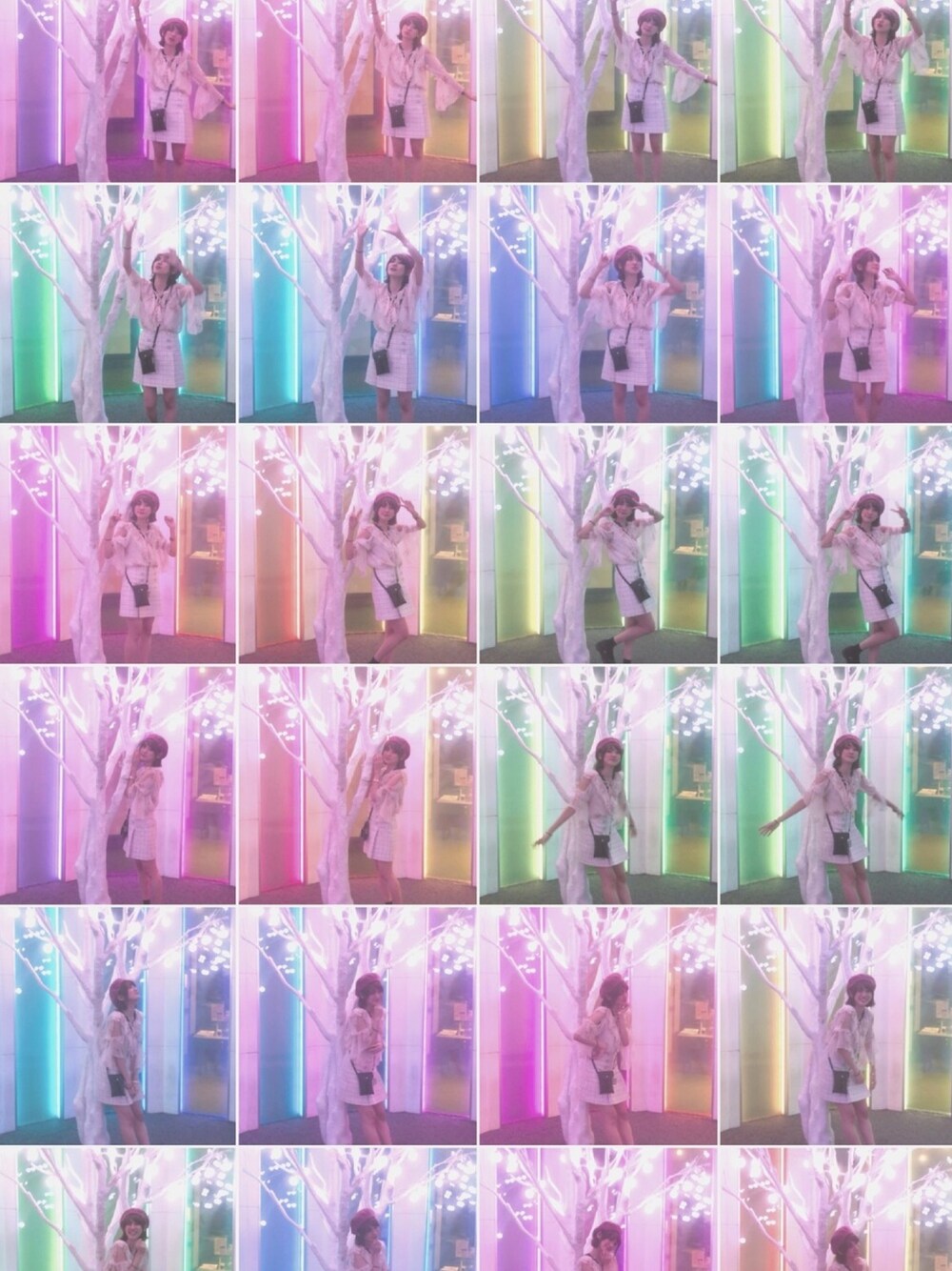 「お気に入りの服でデートに行こう、ootd、おしゃれさんと繋がりたい、ワントーンコーデ、大人ガーリー、花柄、スタッフセンバツ、オフショル、ツイード、春コーデ」｜「TITTY&CO.のアイテム（シャツ/ブラウス、ベージュ系）」を使った、Sherry(ふぁんるー)さん（レディース・160cm）の冬コーディネートの1枚目の写真