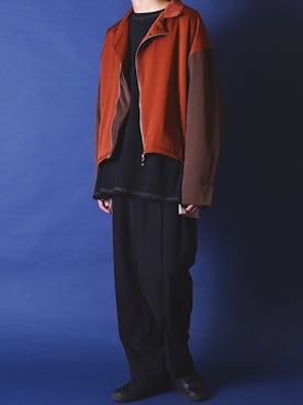 「YON（ヨン）のアイテム（トップス）」を使った、みぎたさん（メンズ・178cm）の夏コーディネート