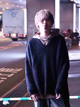 Casper John ハイネックパーカーを使ったその他ユーザーのメンズ人気ファッションコーディネート Wear