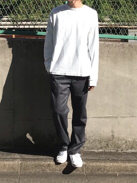 【CLANE HOMME】TURN DOWN WEST PANTS