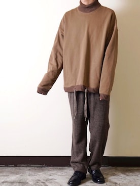 「My/kan（マイカン）のアイテム」を使った、みぎたさん（メンズ・178cm）の秋コーディネート