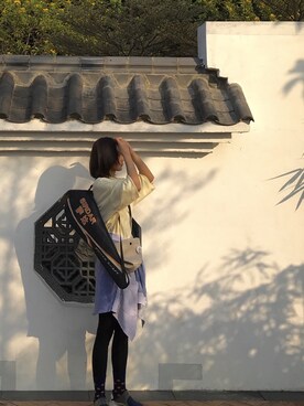 「UNIQUE（ユニーク）のアイテム」を使った、贰玖八さん（レディース・169cm）の冬コーディネート