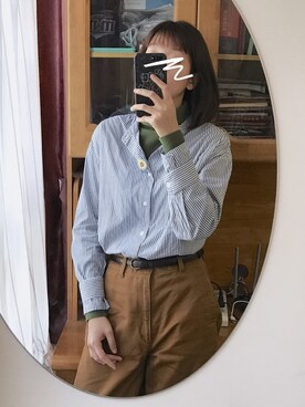 「UNIQUE（ユニーク）のアイテム」を使った、贰玖八さん（レディース・169cm）の冬コーディネート