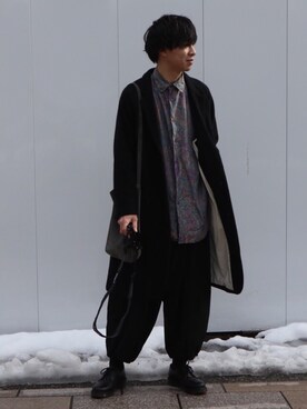 「SASQUATCHfabrix.（サスクワァッチファブリックス）のアイテム」を使った、suzuさん（メンズ・180cm）の冬コーディネート